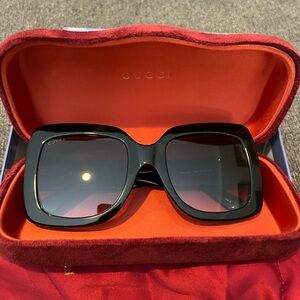 Gucci Black Square Sunglasses